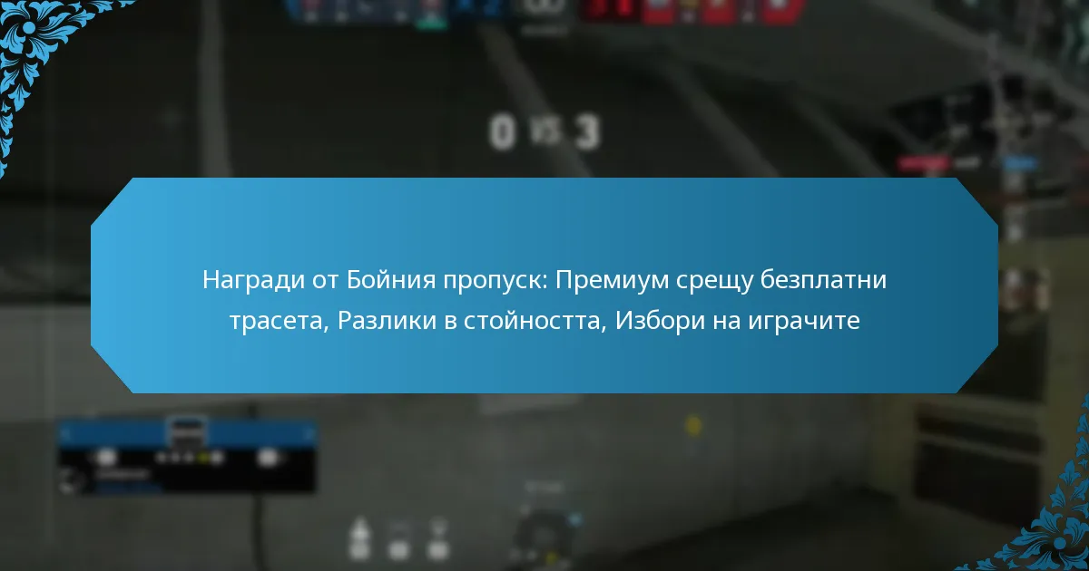 Награди от Бойния пропуск: Премиум срещу безплатни трасета, Разлики в стойността, Избори на играчите